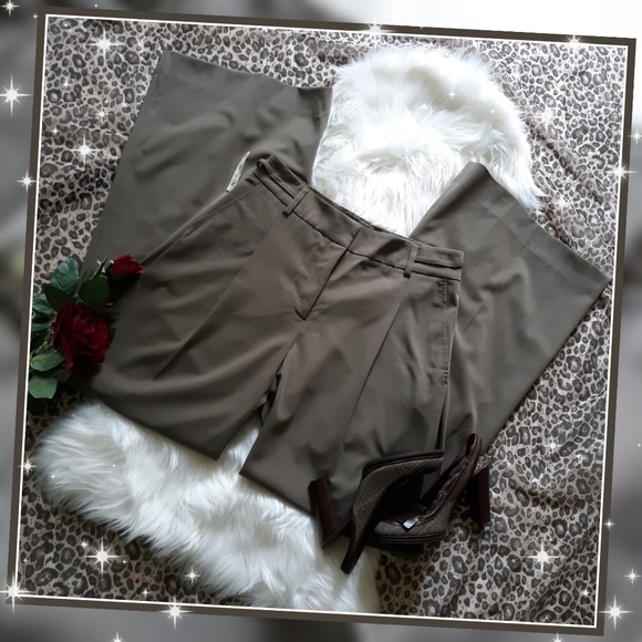 SALE! NWT Piazza Sempione Taupe Wide Leg Pants - Picture 2 of 7